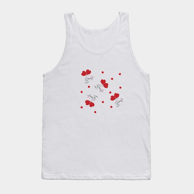 I love you 2 hearts beat as 1 Tank Top by DannysRemakeRemodel